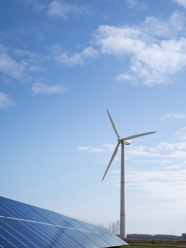 Wind Power Plant and Solar Panels