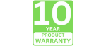 10 Year Product Warranty